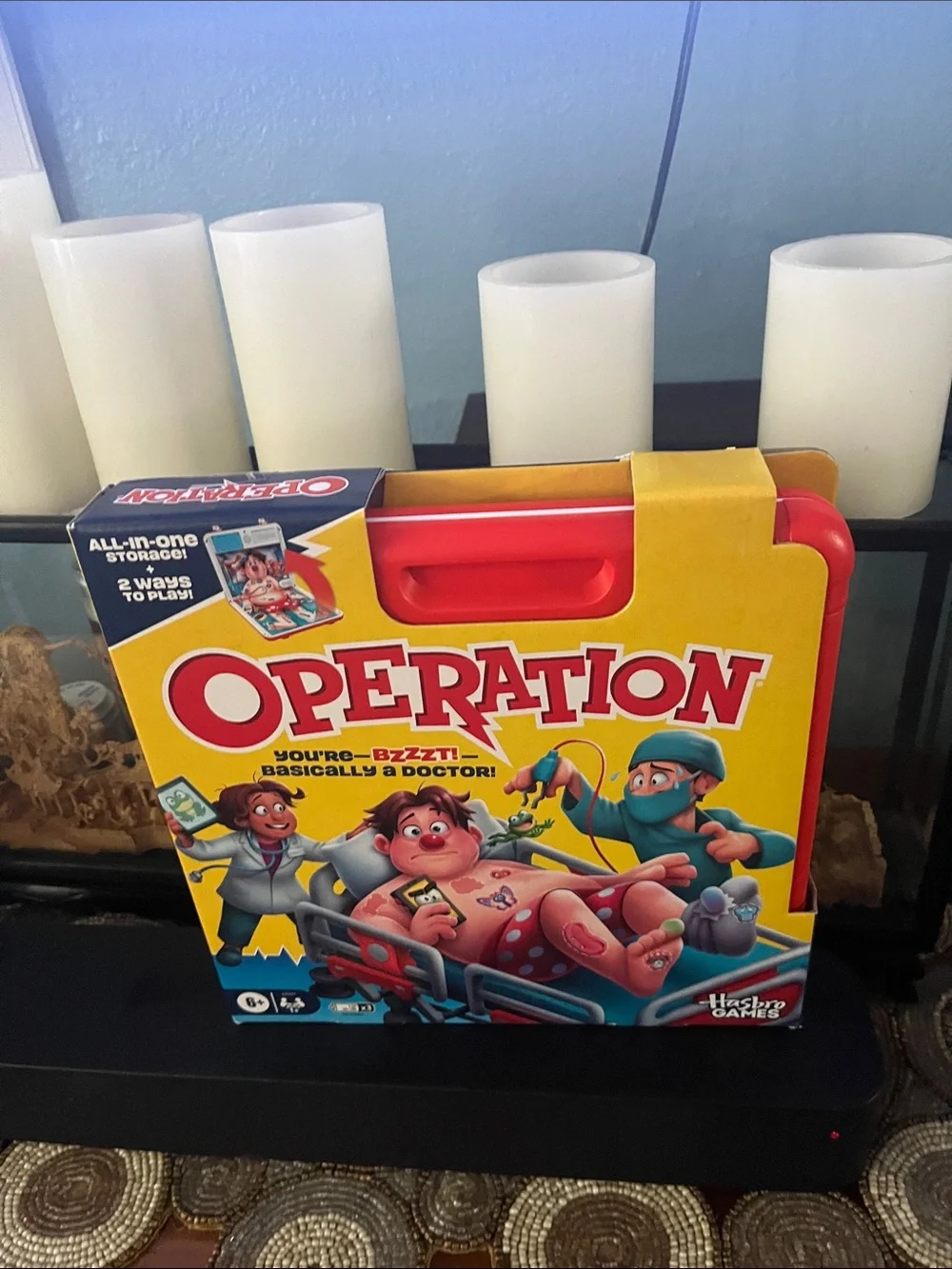 Hasbro Operation Board Game - Yellow, Red, Blue